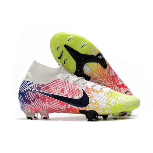 Zapatos Nike Mercurial Superfly 7 Elite DF FG -Neymar Blanco Negro Azul_1.jpg